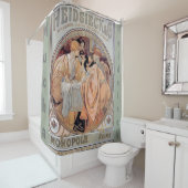Alphonse Mucha, art, nouveau, , hidesieck, post Douchegordijn (In situ)