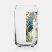 Alphonse Mucha Art Nouveau Kitten Blikvorm Glas (Rechts)