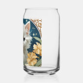 Alphonse Mucha Art Nouveau Kitten Blikvorm Glas (Links)