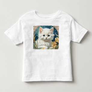 Alphonse Mucha Art Nouveau Kitten Kinder Shirts