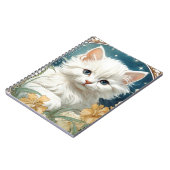 Alphonse Mucha Art Nouveau Kitten Notitieboek (Linkerzijde)