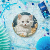 Alphonse Mucha Art Nouveau Kitten Papieren Bordje (Feest)