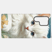 Alphonse Mucha Art Nouveau Kitten Samsung Galaxy Hoesje (Achterkant horizontaal)