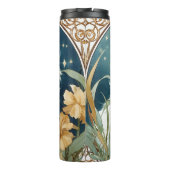 Alphonse Mucha Art Nouveau Kitten Thermosbeker (Achterkant)