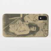 Alphonse Mucha Art Nouveau kunst model foto Case-Mate iPhone Case (Achterkant (horizontaal))