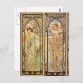 Alphonse Mucha - Art Nouveau Master Briefkaart (Voorkant / Achterkant)