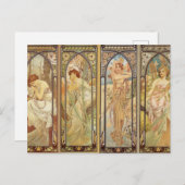 Alphonse Mucha - Art Nouveau Master Briefkaart (Voorkant / Achterkant)