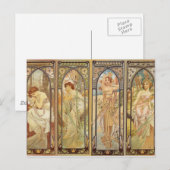 Alphonse Mucha - Art Nouveau Master Briefkaart (Voorkant / Achterkant)