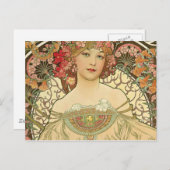Alphonse Mucha - Art Nouveau Master Briefkaart (Voorkant / Achterkant)