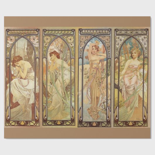 Alphonse Mucha - Art Nouveau Master Cadeaupapier (Vlak)