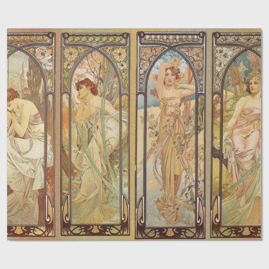 Alphonse Mucha - Art Nouveau Master Cadeaupapier (Vlak)