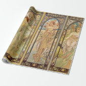 Alphonse Mucha - Art Nouveau Master Cadeaupapier (Uitgerold)