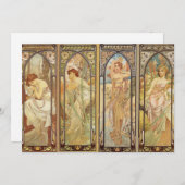 Alphonse Mucha - Art Nouveau Master Feestdagenkaart (Voorkant / Achterkant)