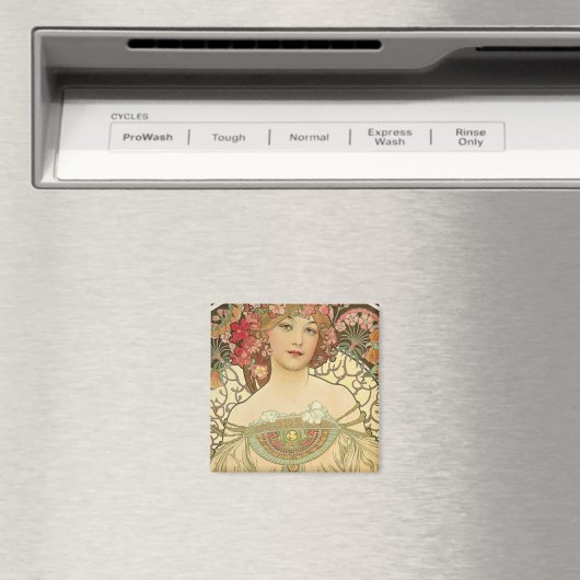 Alphonse Mucha - Art Nouveau Master Magneet (Insitu (Vaatwasser))