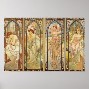 Alphonse Mucha - Art Nouveau Master Poster