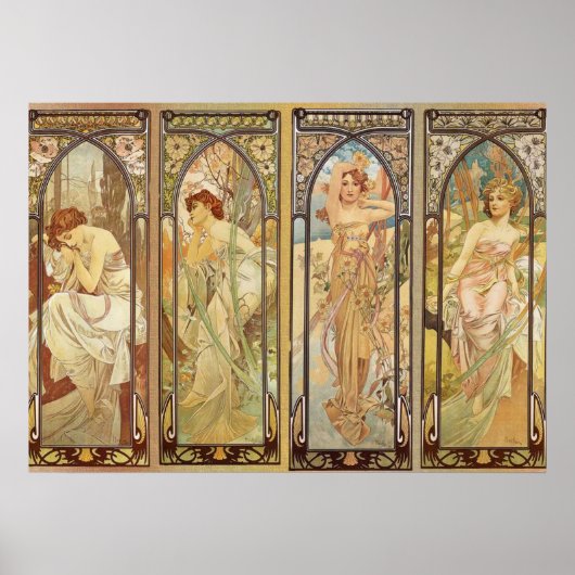 Alphonse Mucha - Art Nouveau Master Poster (Voorkant)
