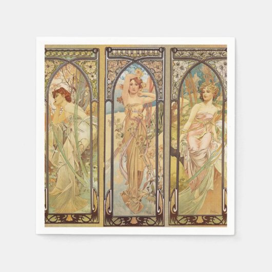 Alphonse Mucha - Art Nouveau Master Servet (Voorkant)