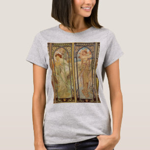 Alphonse Mucha - Art Nouveau Master T-shirt