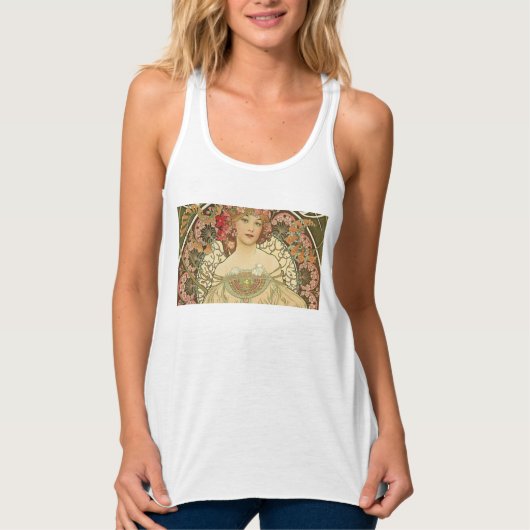 Alphonse Mucha - Art Nouveau Master Tanktop (Voorkant)