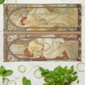 Alphonse Mucha - Art Nouveau Master Theedoek (Gevouwen)