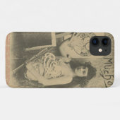 Alphonse mucha art nouveau modelfoto uniek Case-Mate iPhone case (Achterkant (horizontaal))