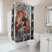 Alphonse Mucha, art nouveau, , Muse, poster Douchegordijn (In situ)