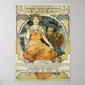 Alphonse Mucha  art nouveau poster (Voorkant)