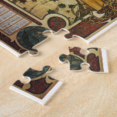 Alphonse Mucha Art Nouveau Poster La Plume Legpuzzel (Zijkant)