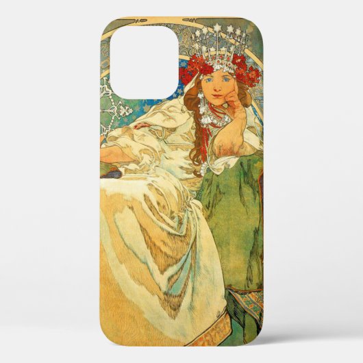 Alphonse Mucha Art Nouveau Princess Hyacinth Case-Mate iPhone Case (Achterkant)