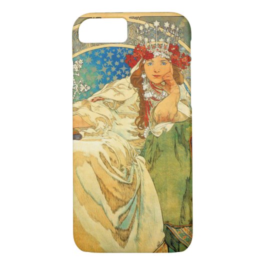 Alphonse Mucha Art Nouveau Princess Hyacinth Case-Mate iPhone Case (Achterkant)