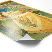 Alphonse Mucha Art Nouveau Princess Hyacinth Foto Afdruk (Hoek)