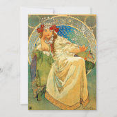 Alphonse Mucha Art Nouveau Princess Hyacinth Kaart (Voorkant)