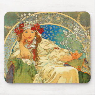 Alphonse Mucha Art Nouveau Princess Hyacinth Muismat