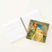 Alphonse Mucha Art Nouveau Princess Hyacinth Notitieboek (Binnen)