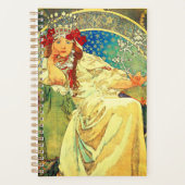 Alphonse Mucha Art Nouveau Princess Hyacinth Planner (Voorkant)
