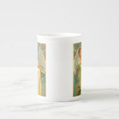 Alphonse Mucha Art Nouveau Princess Hyacinth Porselein Kop (Voorkant)