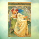 Alphonse Mucha Art Nouveau Princess Hyacinth Raamsticker (Vel 3)