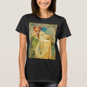 Alphonse Mucha Art Nouveau Princess Hyacinth T-shirt