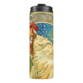 Alphonse Mucha Art Nouveau Princess Hyacinth Thermosbeker (Voorkant)