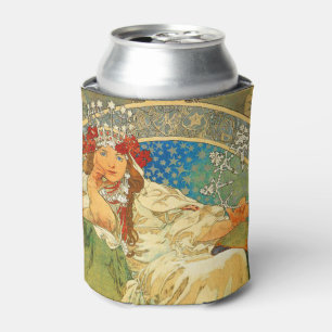 Alphonse Mucha Art Nouveau Prinses Hyacinth Blikjeskoeler