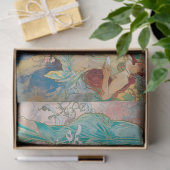 Alphonse Mucha Art Nouveau Seizoenen Decoupage Tissuepapier (Geschenk)