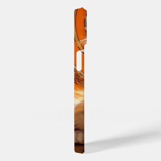 Alphonse Mucha Art Nouveau Sinaasappel Cat Case-Mate iPhone Case (Achterkant / Rechts)