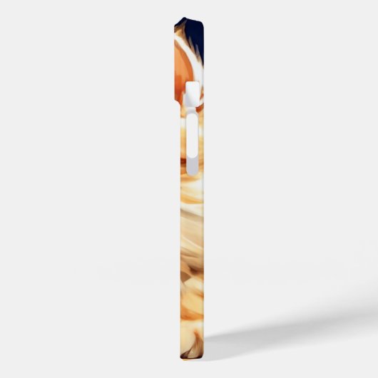 Alphonse Mucha Art Nouveau Sinaasappel Cat Case-Mate iPhone Case (Achterkant / Links)