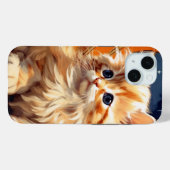 Alphonse Mucha Art Nouveau Sinaasappel Cat Case-Mate iPhone Case (Achterkant (horizontaal))