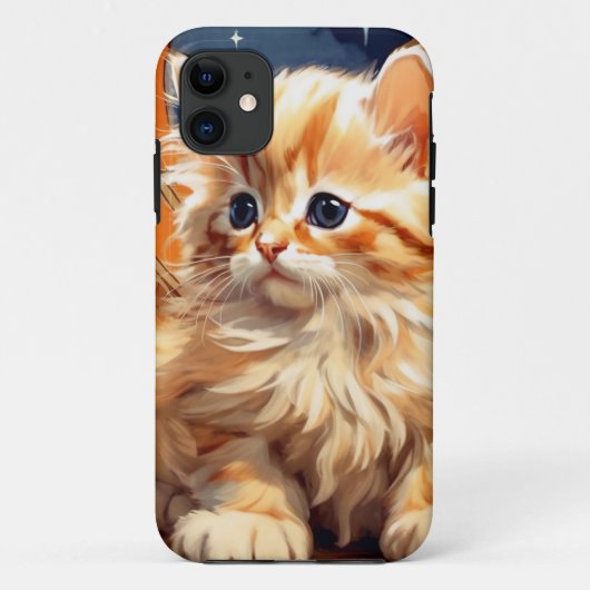 Alphonse Mucha Art Nouveau Sinaasappel Cat Case-Mate iPhone Case (Achterkant)