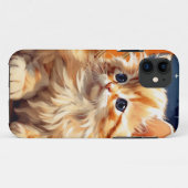 Alphonse Mucha Art Nouveau Sinaasappel Cat Case-Mate iPhone Case (Achterkant (horizontaal))