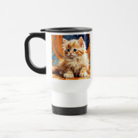 Alphonse Mucha Art Nouveau Sinaasappel Cat