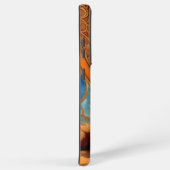 Alphonse Mucha Art Nouveau Sinaasappel Cat Samsung Galaxy Hoesje (Rechterkant)