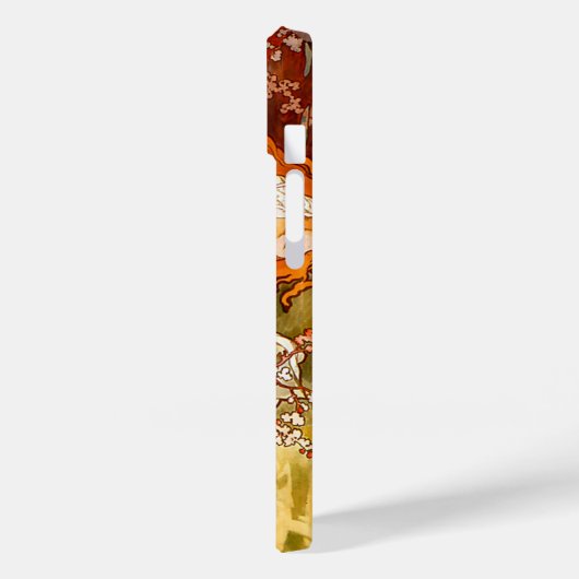 Alphonse Mucha Art Nouveau Spring Case-Mate iPhone Case (Achterkant / Links)