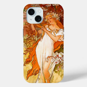 Alphonse Mucha Art Nouveau Spring iPhone 15 Case